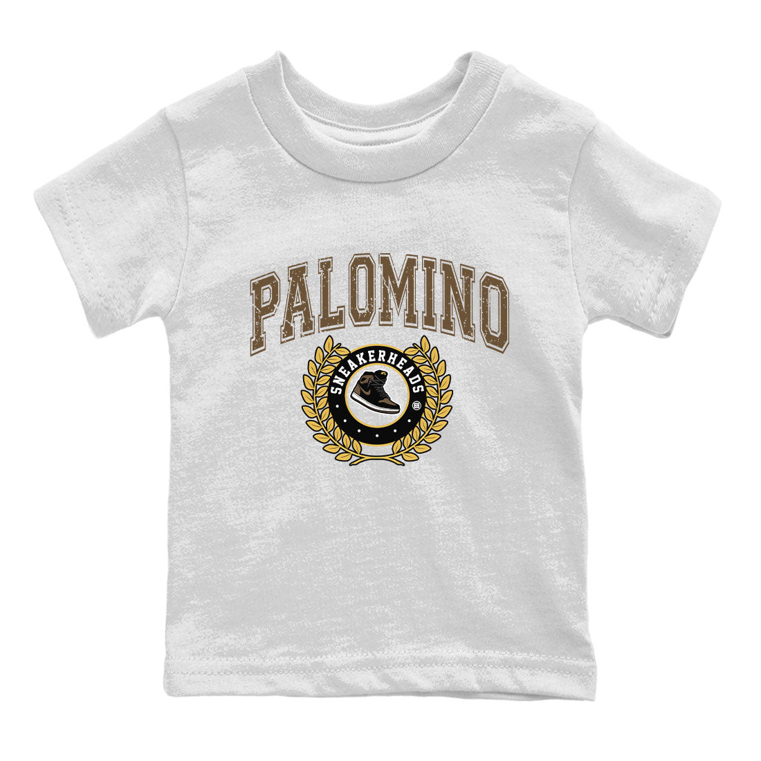 Air Jordan 1 Palomino shirt to match jordans Sneaker Letter sneaker tees Crew Neck Jordan 1 Retro High OG Palomino SNRT Sneaker Release Tees Baby Toddler White 2 T-Shirt