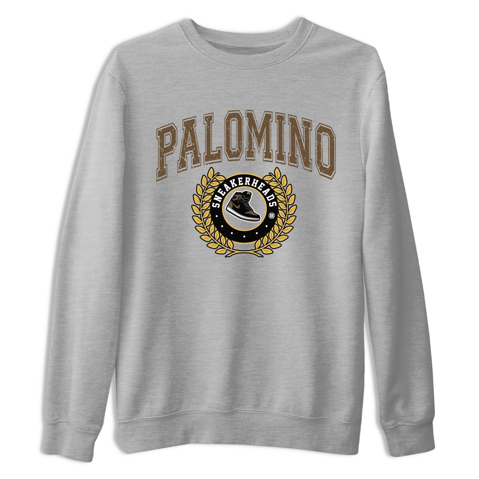 Air Jordan 1 Palomino shirt to match jordans Sneaker Letter sneaker tees Crew Neck Jordan 1 Retro High OG Palomino SNRT Sneaker Release Tees Unisex Casual Shirts Heather Grey 2 T-Shirt