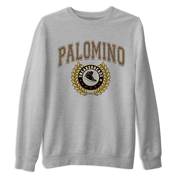 Air Jordan 1 Palomino shirt to match jordans Sneaker Letter sneaker tees Crew Neck Jordan 1 Retro High OG Palomino SNRT Sneaker Release Tees Unisex Casual Shirts Heather Grey 2 T-Shirt