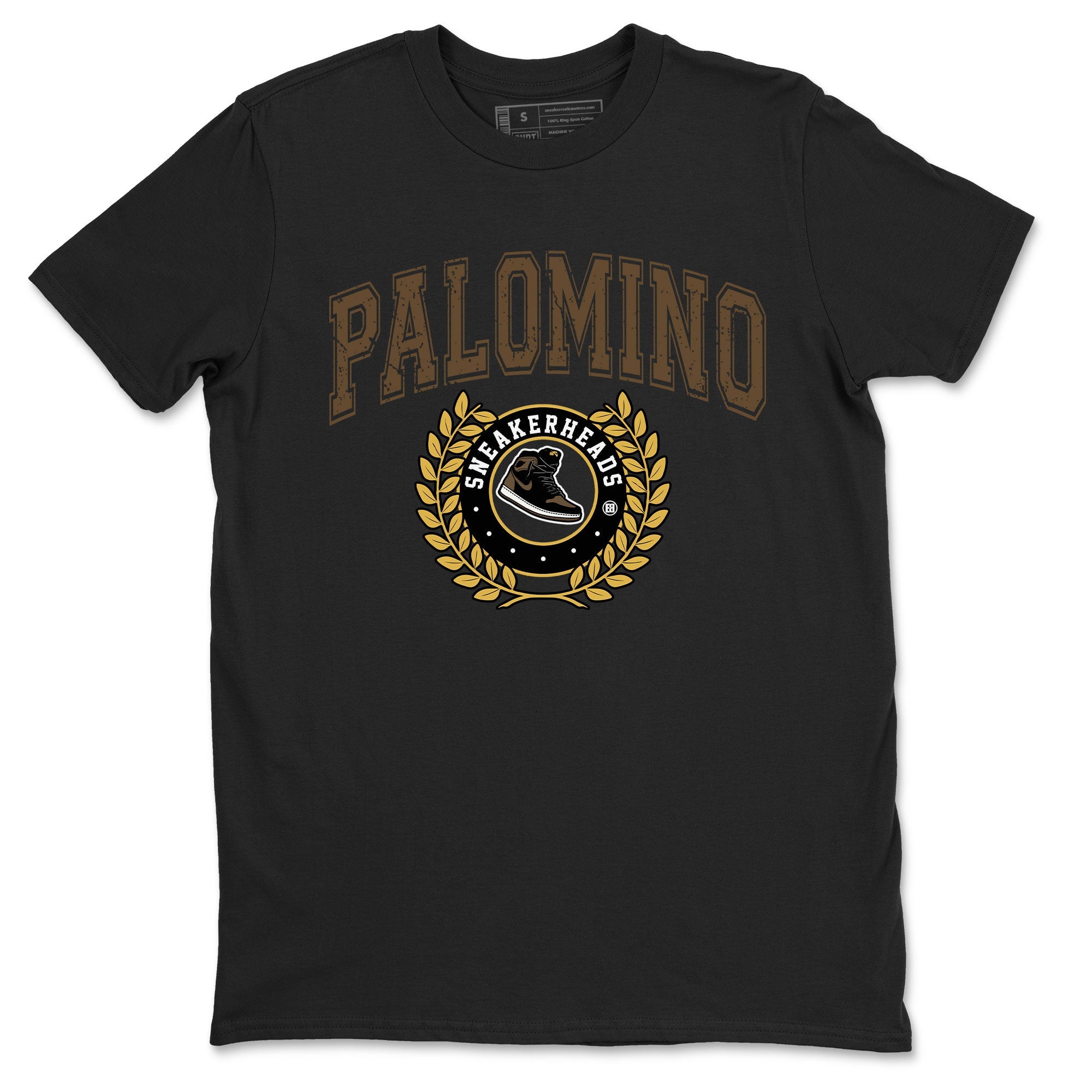 Air Jordan 1 Palomino shirt to match jordans Sneaker Letter sneaker tees Crew Neck Jordan 1 Retro High OG Palomino SNRT Sneaker Release Tees Unisex Casual Shirts Black 2 T-Shirt