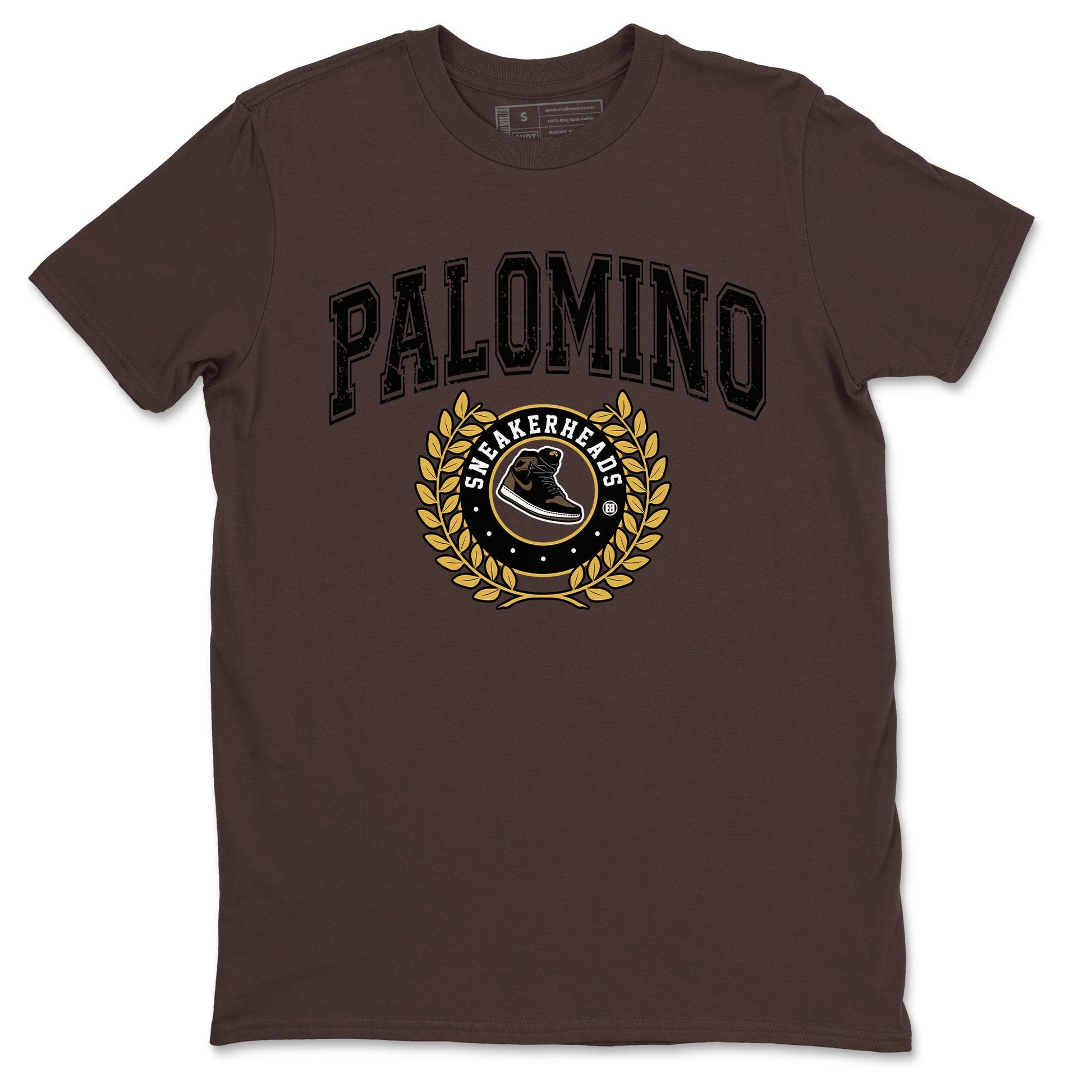 Air Jordan 1 Palomino shirt to match jordans Sneaker Letter sneaker tees Crew Neck Jordan 1 Retro High OG Palomino SNRT Sneaker Release Tees Unisex Casual Shirts Dark Chocolate 2 T-Shirt
