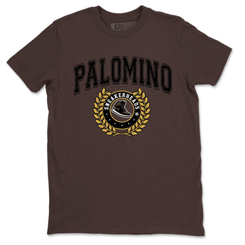 Air Jordan 1 Palomino shirt to match jordans Sneaker Letter sneaker tees Crew Neck Jordan 1 Retro High OG Palomino SNRT Sneaker Release Tees Unisex Casual Shirts Dark Chocolate 2 T-Shirt