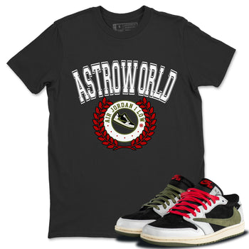 Jordan 1 Travis Scott Olive Sneaker Match Tees Sneaker Letter Sneaker Tees Jordan 1 Travis Scott Olive Sneaker Release Tees Unisex Shirts