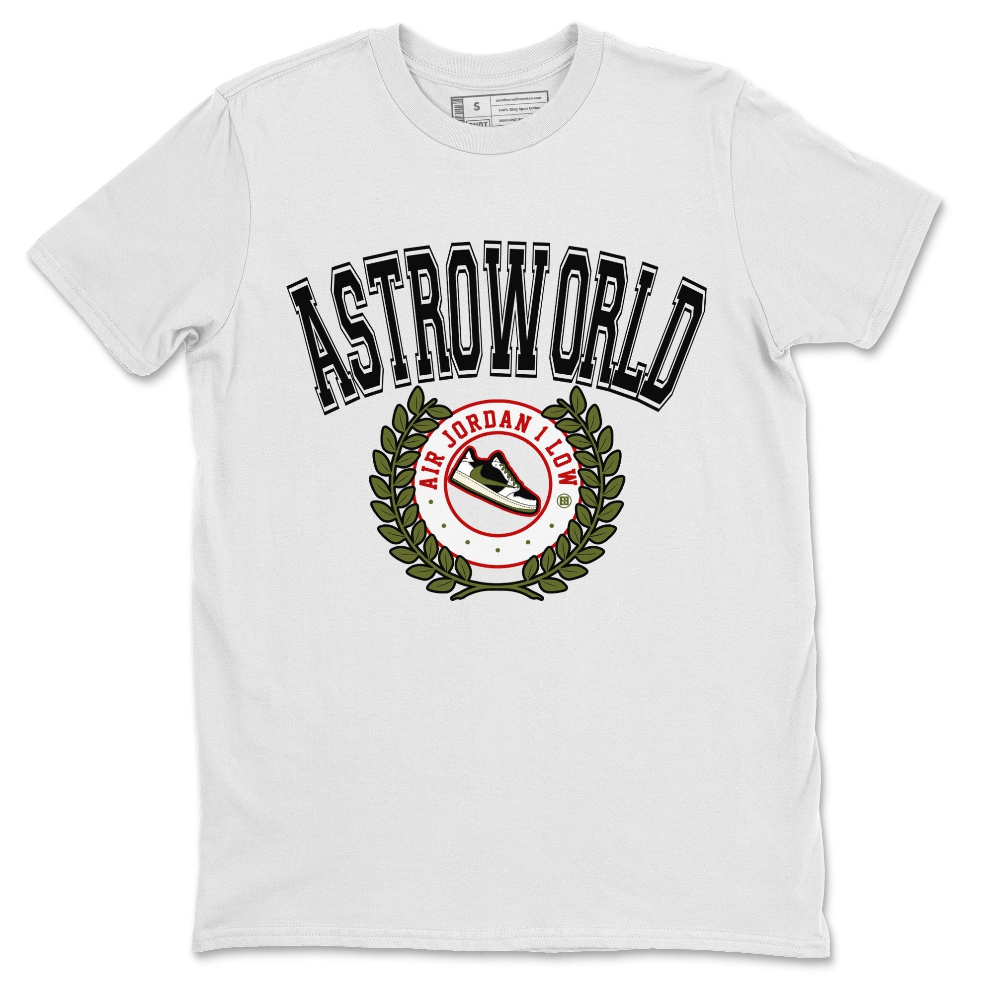 Jordan 1 Travis Scott Olive Sneaker Match Tees Sneaker Letter Sneaker Tees Jordan 1 Travis Scott Olive Sneaker Release Tees Unisex Shirts