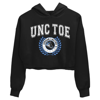 Air Jordan 1 Retro High OG UNC Toe shirt to match jordans Sneaker Letter sneaker tees UNC Toe 1s SNRT Sneaker Release Tees Black 2 Crop T-Shirt