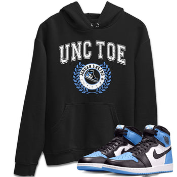 Air Jordan 1 Retro High OG UNC Toe shirt to match jordans Sneaker Letter sneaker tees UNC Toe 1s SNRT Sneaker Release Tees Unisex Black 1 T-Shirt