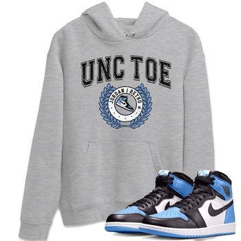 Air Jordan 1 Retro High OG UNC Toe shirt to match jordans Sneaker Letter sneaker tees UNC Toe 1s SNRT Sneaker Release Tees Unisex Heather Grey 1 T-Shirt