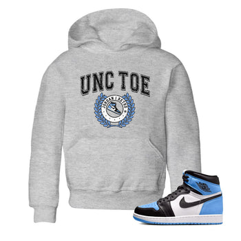 Air Jordan 1 Retro High OG UNC Toe shirt to match jordans Sneaker Letter sneaker tees UNC Toe 1s SNRT Sneaker Release Tees Baby Toddler Heather Grey 1 T-Shirt