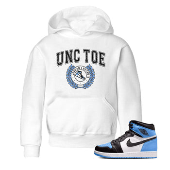 Air Jordan 1 Retro High OG UNC Toe shirt to match jordans Sneaker Letter sneaker tees UNC Toe 1s SNRT Sneaker Release Tees Baby Toddler White 1 T-Shirt