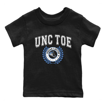 Air Jordan 1 Retro High OG UNC Toe shirt to match jordans Sneaker Letter sneaker tees UNC Toe 1s SNRT Sneaker Release Tees Baby Toddler Black 2 T-Shirt