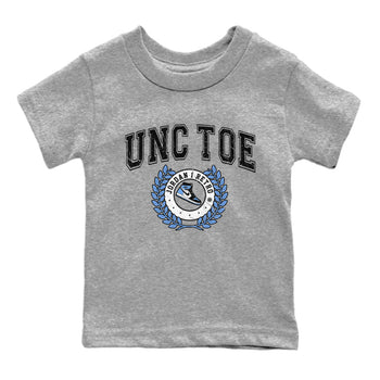 Air Jordan 1 Retro High OG UNC Toe shirt to match jordans Sneaker Letter sneaker tees UNC Toe 1s SNRT Sneaker Release Tees Baby Toddler Heather Grey 2 T-Shirt