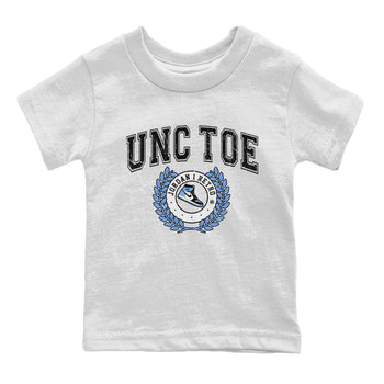 Air Jordan 1 Retro High OG UNC Toe shirt to match jordans Sneaker Letter sneaker tees UNC Toe 1s SNRT Sneaker Release Tees Baby Toddler White 2 T-Shirt