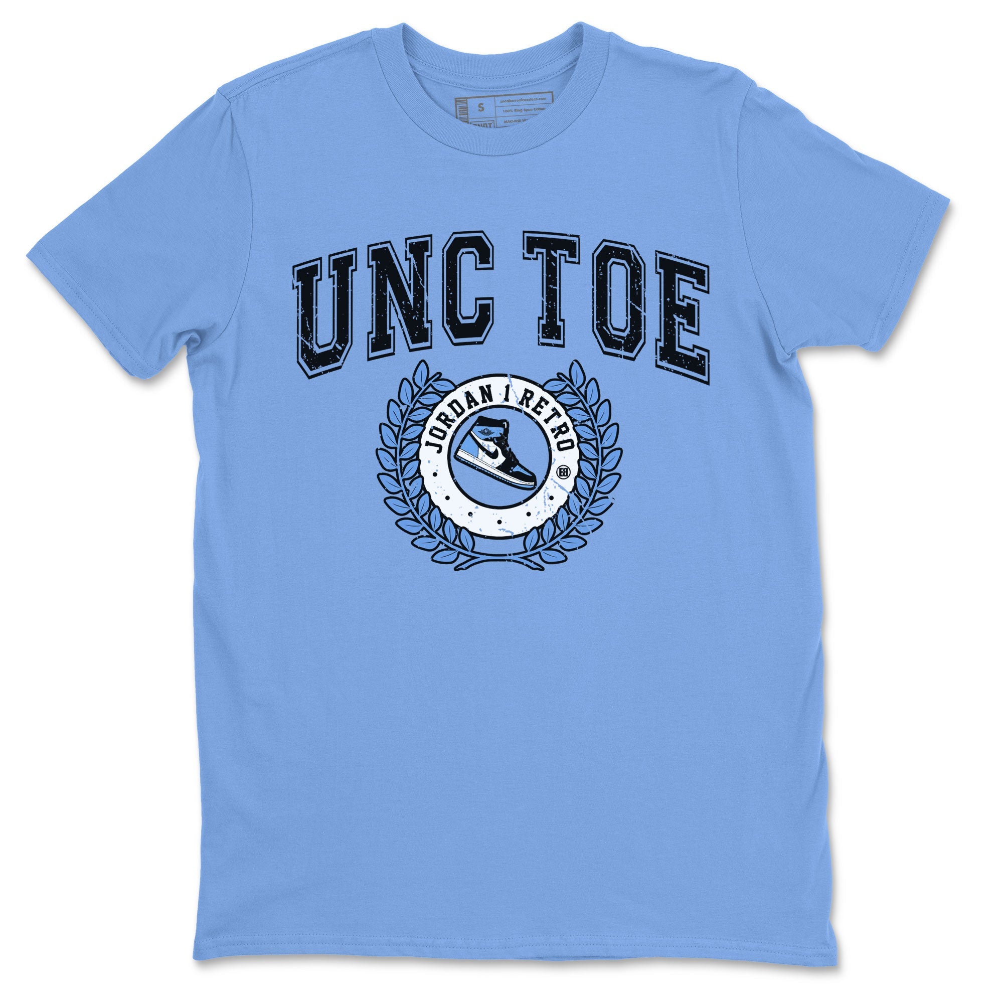 Air Jordan 1 Retro High OG UNC Toe shirt to match jordans Sneaker Letter sneaker tees UNC Toe 1s SNRT Sneaker Release Tees Unisex Carolina Blue 2 T-Shirt