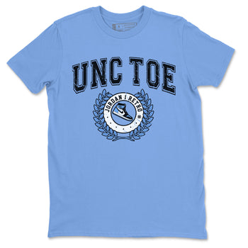 Air Jordan 1 Retro High OG UNC Toe shirt to match jordans Sneaker Letter sneaker tees UNC Toe 1s SNRT Sneaker Release Tees Unisex Carolina Blue 2 T-Shirt