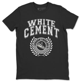 Jordan 1 White Cement Sneaker Match Tees Sneaker Letter Sneaker Tees Jordan 1 White Cement Sneaker Release Tees Unisex Shirts