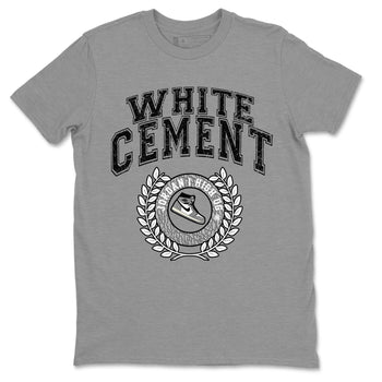 Jordan 1 White Cement Sneaker Match Tees Sneaker Letter Sneaker Tees Jordan 1 White Cement Sneaker Release Tees Unisex Shirts