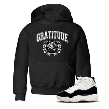 Air Jordan 11 Retro Gratitude shirt to match jordans Sneaker Letter sneaker match tees Air Jordan 11 Gratitude SNRT Sneaker Release Tees Baby Toddler Black 1 T-Shirt