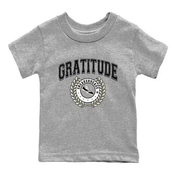 Air Jordan 11 Retro Gratitude shirt to match jordans Sneaker Letter sneaker match tees Air Jordan 11 Gratitude SNRT Sneaker Release Tees Baby Toddler Heather Grey 2 T-Shirt