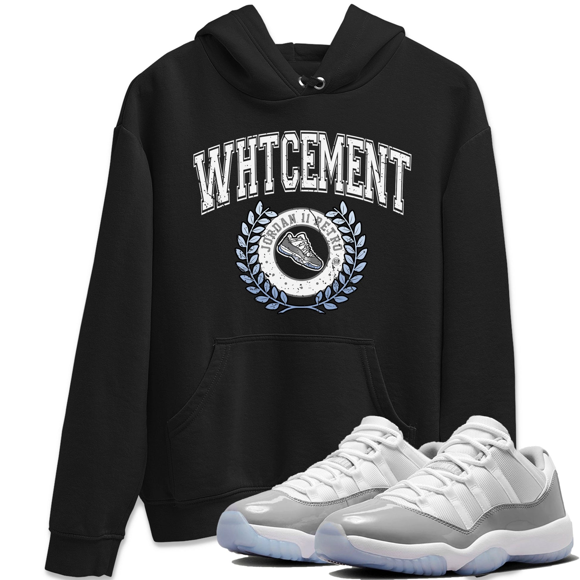 Air Jordan 11 White Cement Sneaker Match Tees Sneaker Letter Sneaker Tees Air Jordan 11 Cement Grey Sneaker Release Tees Unisex Shirts Black 1