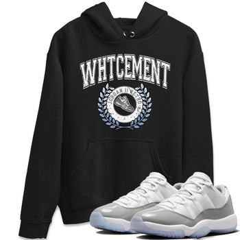 Air Jordan 11 White Cement Sneaker Match Tees Sneaker Letter Sneaker Tees Air Jordan 11 Cement Grey Sneaker Release Tees Unisex Shirts Black 1