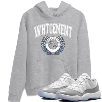 Air Jordan 11 White Cement Sneaker Match Tees Sneaker Letter Sneaker Tees Air Jordan 11 Cement Grey Sneaker Release Tees Unisex Shirts Heather Grey 1