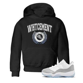Air Jordan 11 White Cement Sneaker Match Tees Sneaker Letter Sneaker Tees Air Jordan 11 Cement Grey Sneaker Release Tees Kids Shirts Black 1