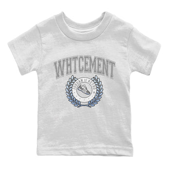 Air Jordan 11 White Cement Sneaker Match Tees Sneaker Letter Sneaker Tees Air Jordan 11 Cement Grey Sneaker Release Tees Kids Shirts White 2