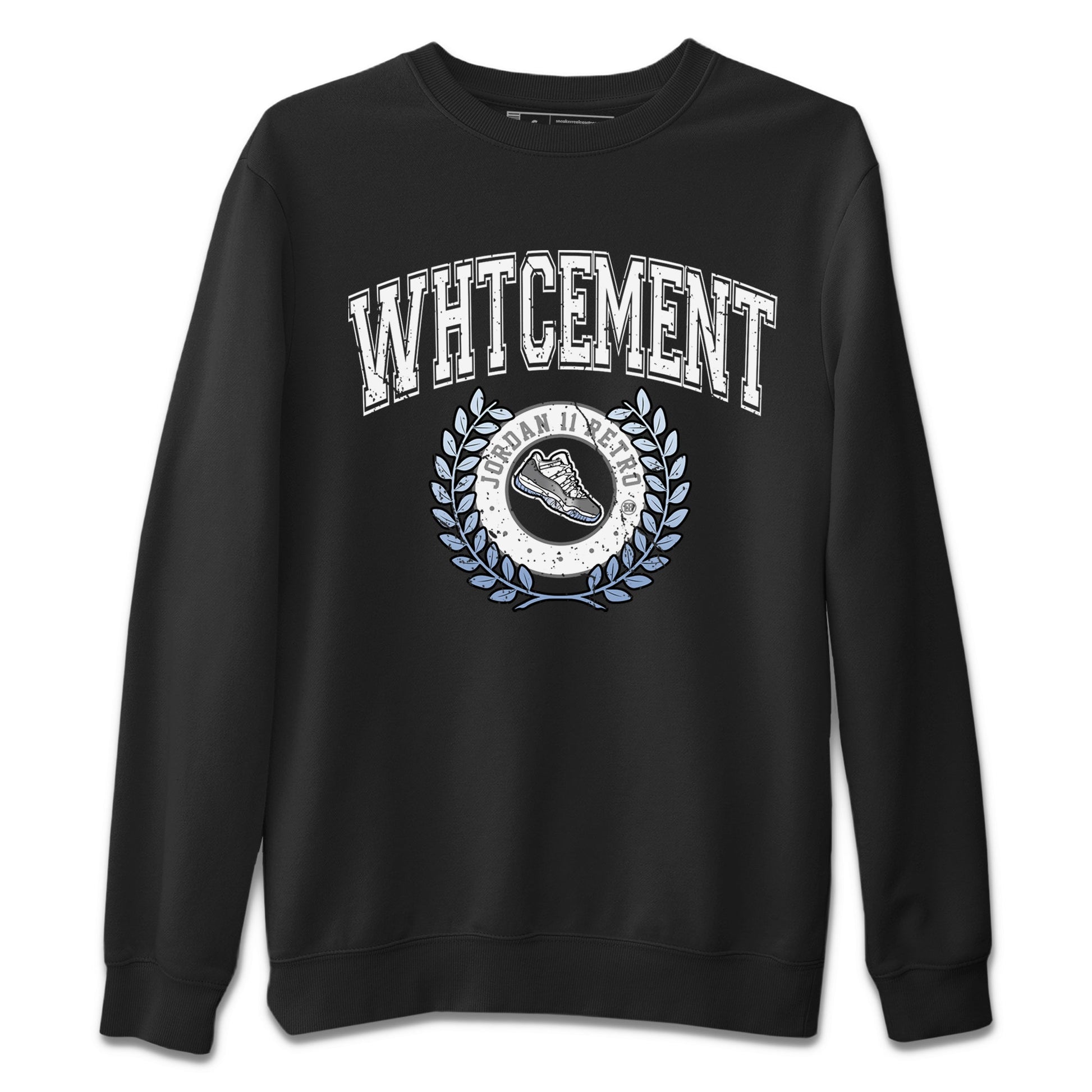 Air Jordan 11 White Cement Sneaker Match Tees Sneaker Letter Sneaker Tees Air Jordan 11 Cement Grey Sneaker Release Tees Unisex Shirts Black 2