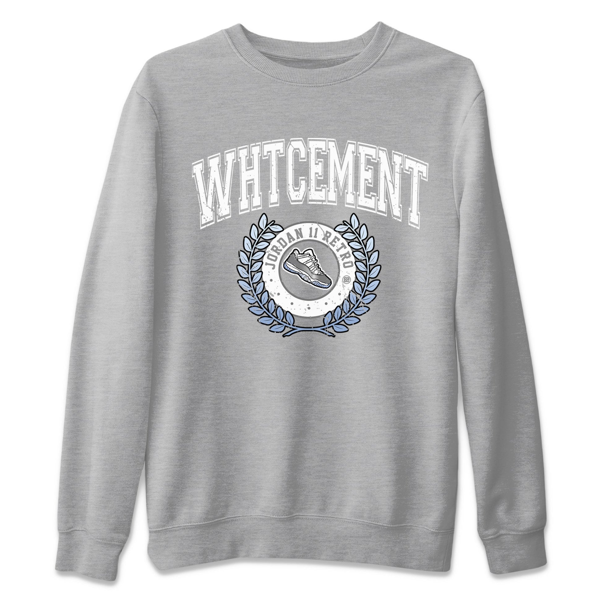 Air Jordan 11 White Cement Sneaker Match Tees Sneaker Letter Sneaker Tees Air Jordan 11 Cement Grey Sneaker Release Tees Unisex Shirts Heather Grey 2