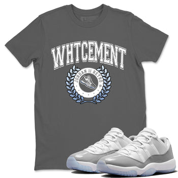 Air Jordan 11 White Cement Sneaker Match Tees Sneaker Letter Sneaker Tees Air Jordan 11 Cement Grey Sneaker Release Tees Unisex Shirts Cool Grey 1