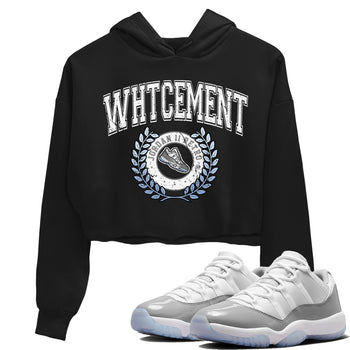 Air Jordan 11 White Cement Sneaker Match Tees Sneaker Letter Sneaker Tees Air Jordan 11 Cement Grey Sneaker Release Tees Women's Shirts Black 1
