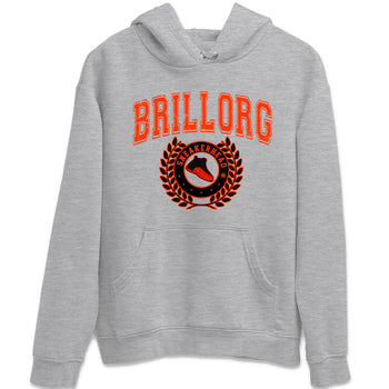 Air Jordan 12 Brilliant Orange Sneaker Match Tees Sneaker Letter Sneaker Tees Air Jordan 12 Orange Sneaker Release Tees Unisex Shirts Heather Grey 2