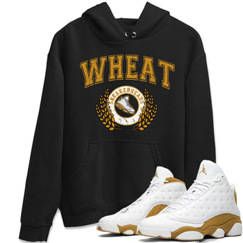 Jordan Retro 13 Wheat Sneaker Matching Tee Sneaker Letter Sneaker Tees Air Jordan 13 Wheat Sneaker Release Tees Unisex Shirts Black 1