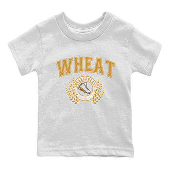 Jordan Retro 13 Wheat Sneaker Matching Tee Sneaker Letter Sneaker Tees Air Jordan 13 Wheat Sneaker Release Tees Kids Shirts White 2