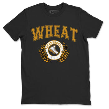 Jordan Retro 13 Wheat Sneaker Matching Tee Sneaker Letter Sneaker Tees Air Jordan 13 Wheat Sneaker Release Tees Unisex Shirts Black 2