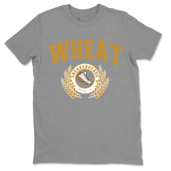 Jordan Retro 13 Wheat Sneaker Matching Tee Sneaker Letter Sneaker Tees Air Jordan 13 Wheat Sneaker Release Tees Unisex Shirts Heather Grey 2