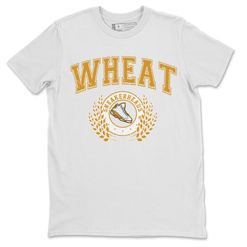 Jordan Retro 13 Wheat Sneaker Matching Tee Sneaker Letter Sneaker Tees Air Jordan 13 Wheat Sneaker Release Tees Unisex Shirts White 2