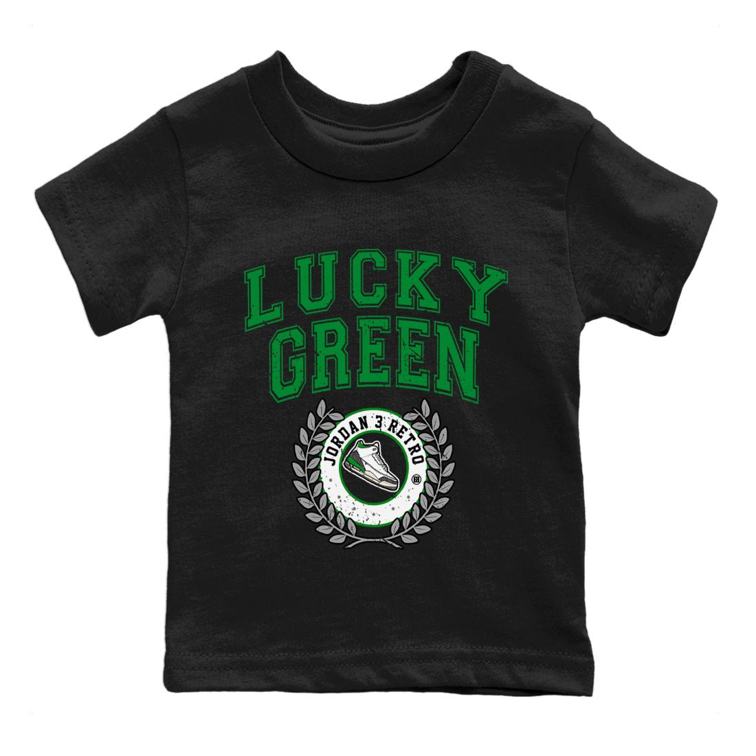 Jordan 3 Lucky Green Sneaker Match Tees Sneaker Letter Sneaker Tees Jordan 3 Lucky Green Sneaker Release Tees Kids Shirts