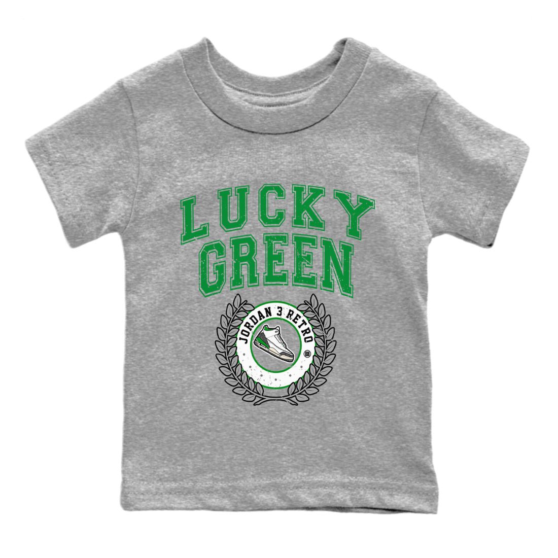Jordan 3 Lucky Green Sneaker Match Tees Sneaker Letter Sneaker Tees Jordan 3 Lucky Green Sneaker Release Tees Kids Shirts