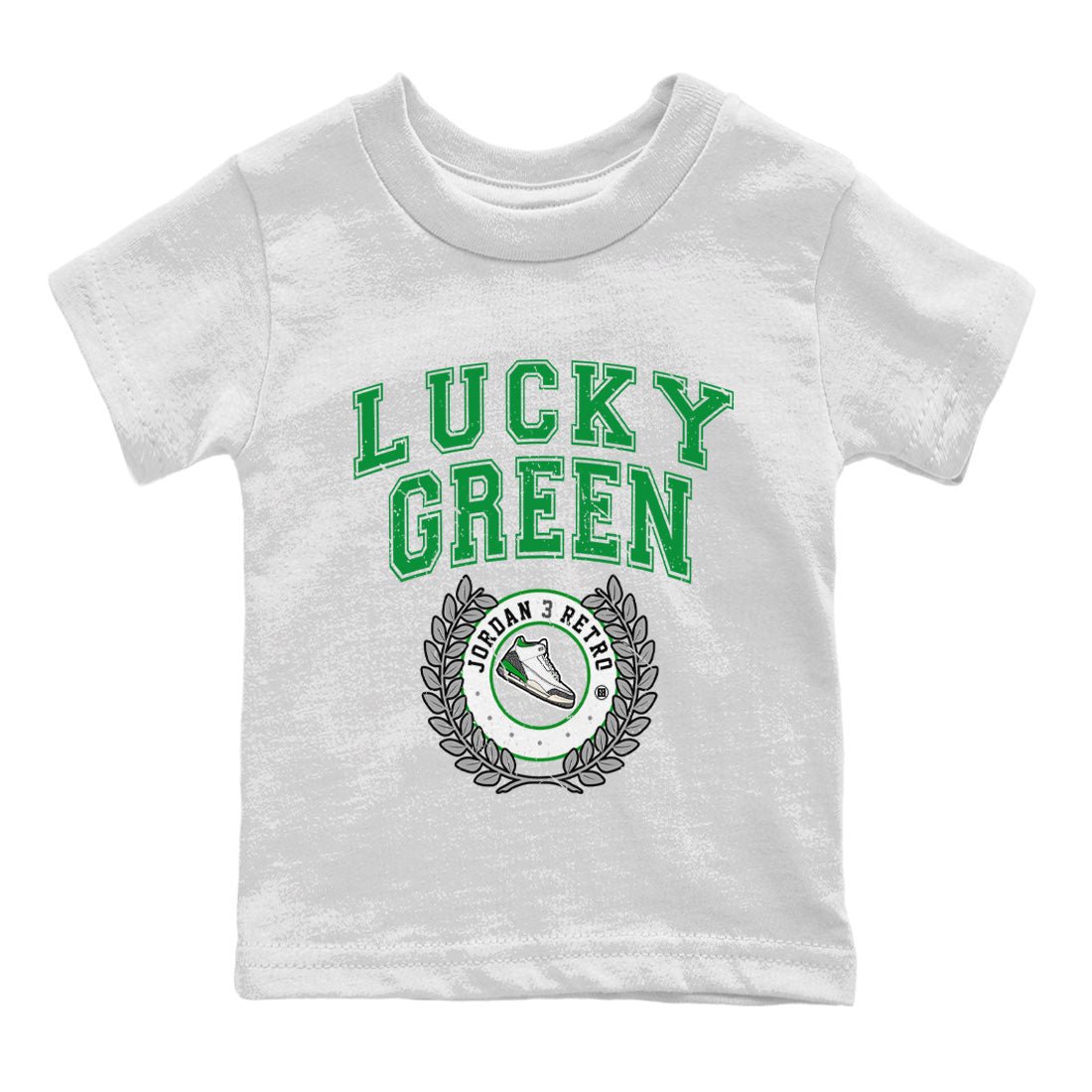 Jordan 3 Lucky Green Sneaker Match Tees Sneaker Letter Sneaker Tees Jordan 3 Lucky Green Sneaker Release Tees Kids Shirts