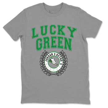 Jordan 3 Lucky Green Sneaker Match Tees Sneaker Letter Sneaker Tees Jordan 3 Lucky Green Sneaker Release Tees Unisex Shirts