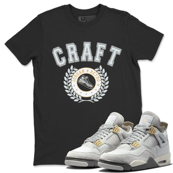 Jordan 4 Craft Sneaker Match Tees Sneaker Letter Sneaker Tees Jordan 4 Craft Sneaker Release Tees Unisex Shirts