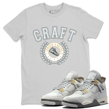 Jordan 4 Craft Sneaker Match Tees Sneaker Letter Sneaker Tees Jordan 4 Craft Sneaker Release Tees Unisex Shirts