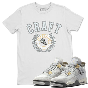 Jordan 4 Craft Sneaker Match Tees Sneaker Letter Sneaker Tees Jordan 4 Craft Sneaker Release Tees Unisex Shirts
