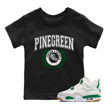 Air Jordan 4 Pine Green Sneaker Match Tees Sneaker Letter Sneaker Tees Nike SB Air Jordan 4 Pine Green Sneaker Release Tees Kids Shirts Black 1