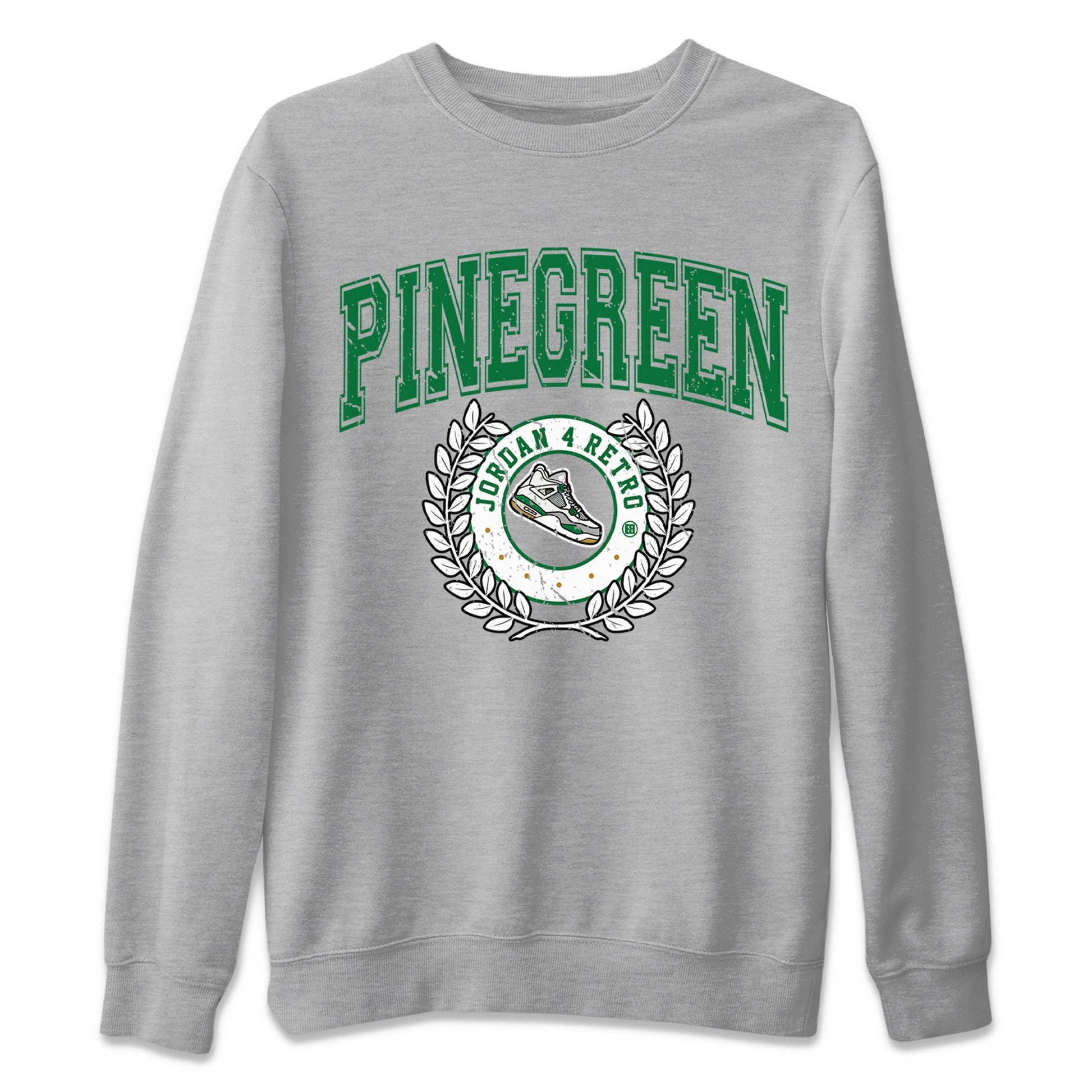 Air Jordan 4 Pine Green Sneaker Match Tees Sneaker Letter Sneaker Tees Nike SB Air Jordan 4 Pine Green Sneaker Release Tees Unisex Shirts Heather Grey 2