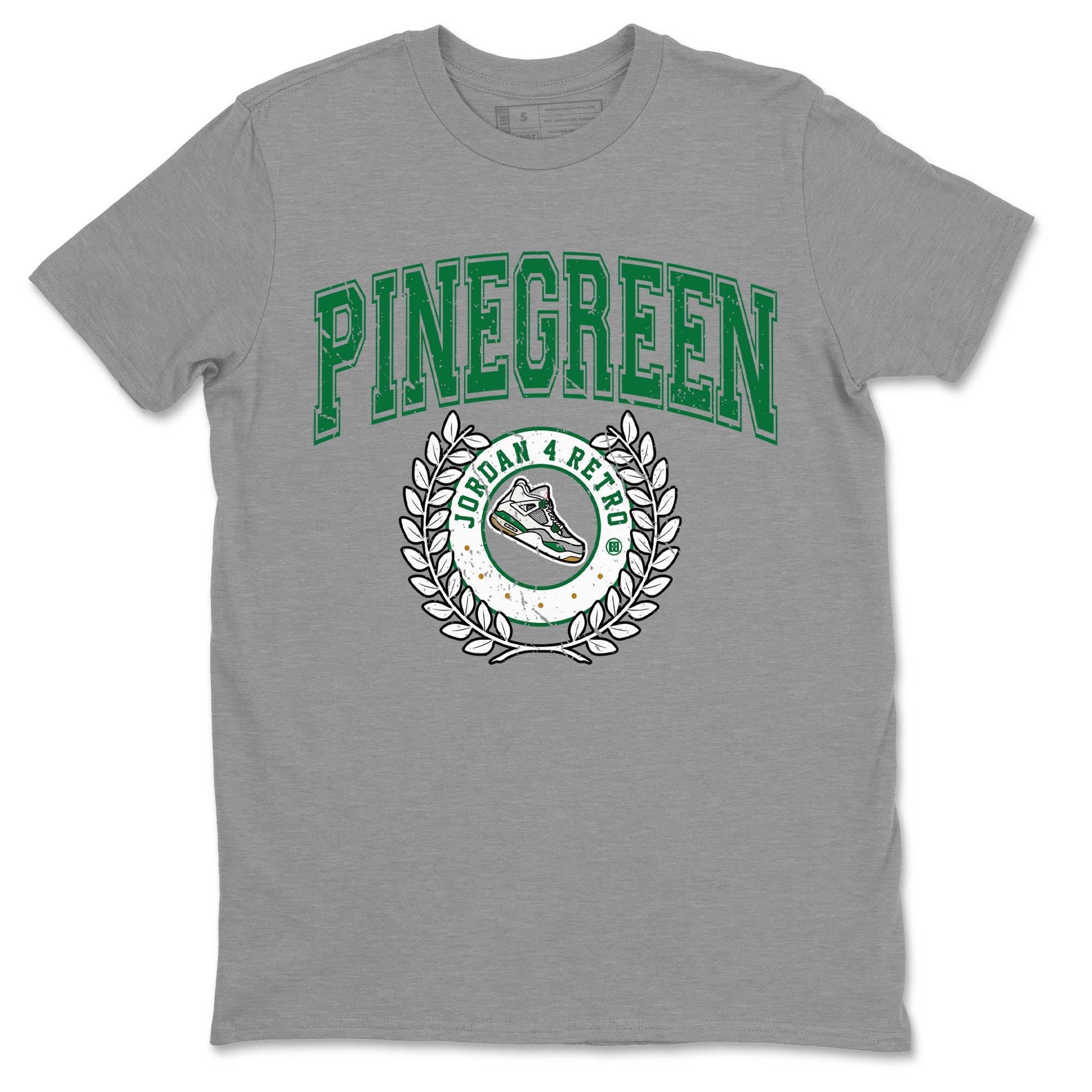 Air Jordan 4 Pine Green Sneaker Match Tees Sneaker Letter Sneaker Tees Nike SB Air Jordan 4 Pine Green Sneaker Release Tees Unisex Shirts Heather Grey 2