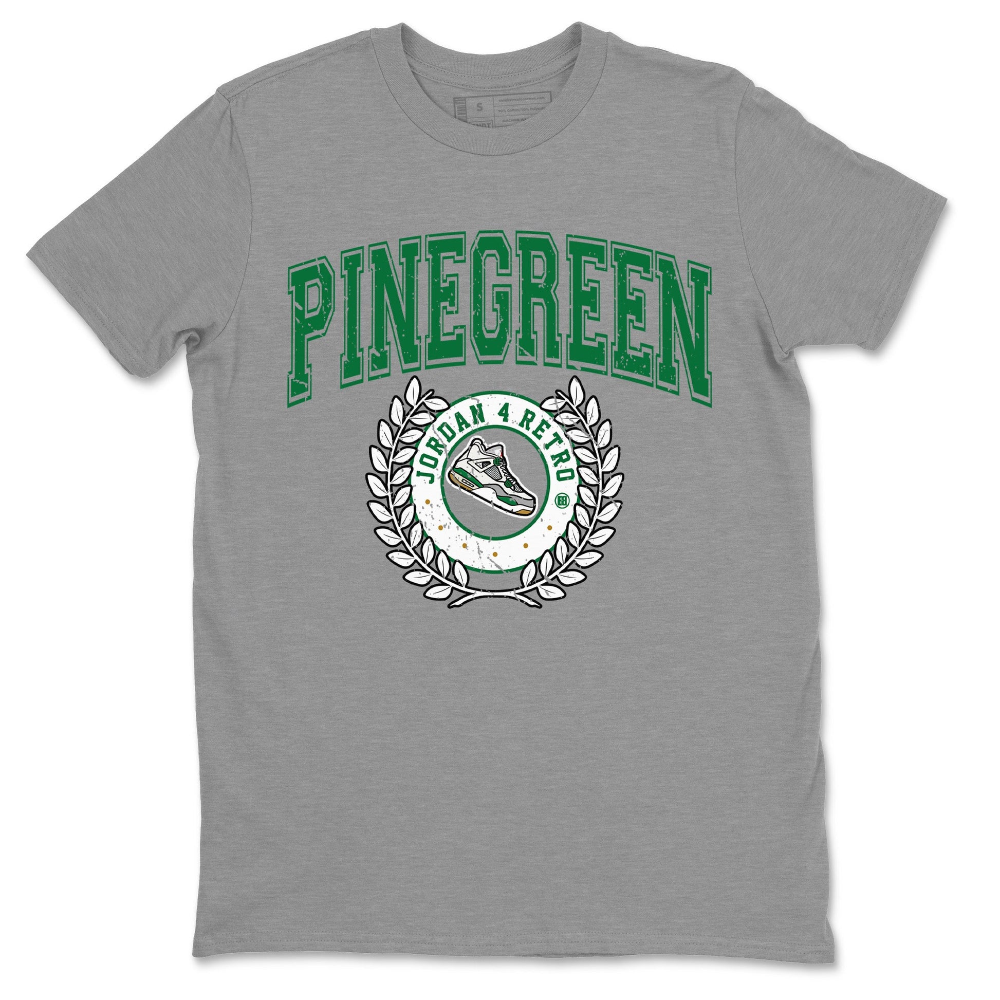Air Jordan 4 Pine Green Sneaker Match Tees Sneaker Letter Sneaker Tees Nike SB Air Jordan 4 Pine Green Sneaker Release Tees Unisex Shirts Heather Grey 2