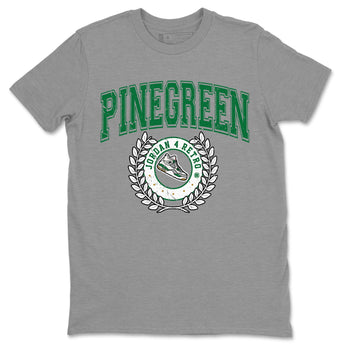 Jordan 4 Pine Green SB Sneaker Match Tees Sneaker Letter Sneaker Tees Nike SB Air Jordan 4 Pine Green Sneaker Tees Sneaker Release Shirts Unisex Shirts Heather Grey 2