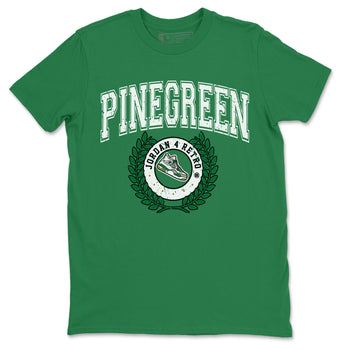 Jordan 4 Pine Green SB Sneaker Match Tees Sneaker Letter Sneaker Tees Nike SB Air Jordan 4 Pine Green Sneaker Tees Sneaker Release Shirts Unisex Shirts Kelly Green 2